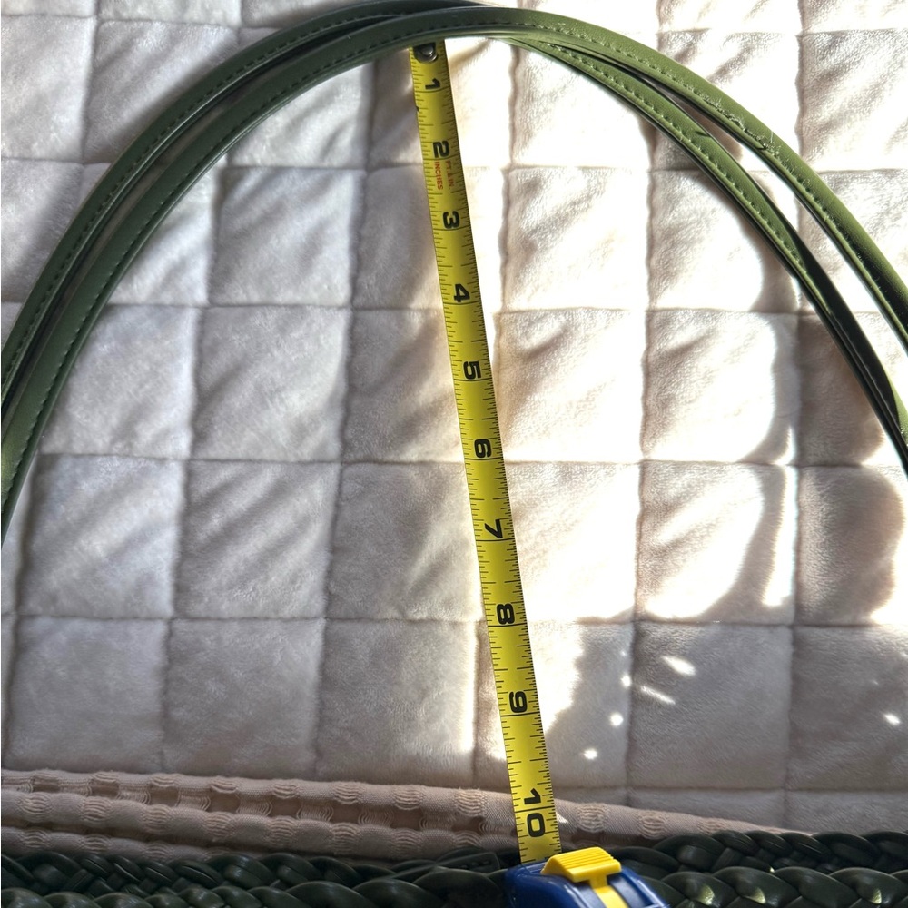 Anthropologie Green Woven Tote Bag - Picture 11 of 11